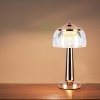 Lampka stołowa nocna V-TAC 1W LED 26cm ładowanie USB ściemnianie złota VT-1048 3000K-6000K 55lm